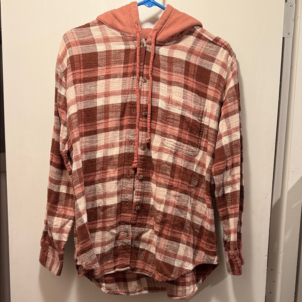 Women’s American Eagle Hooded Flannel